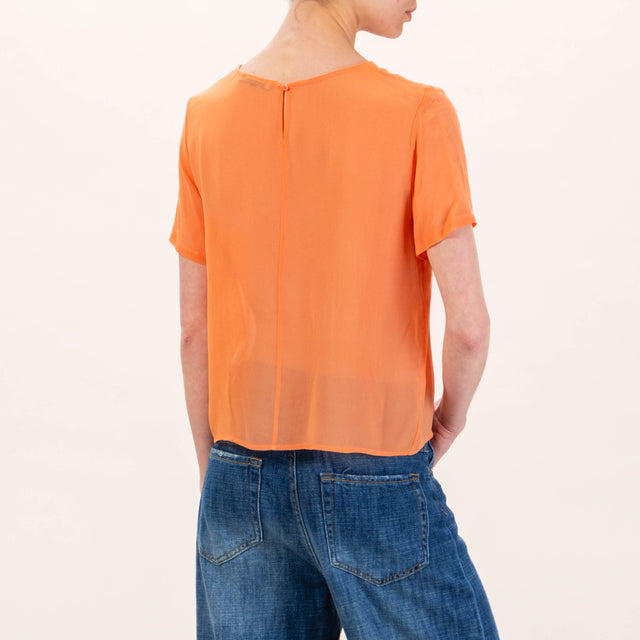 Zeroassoluto-Blusa in georgette - papaya