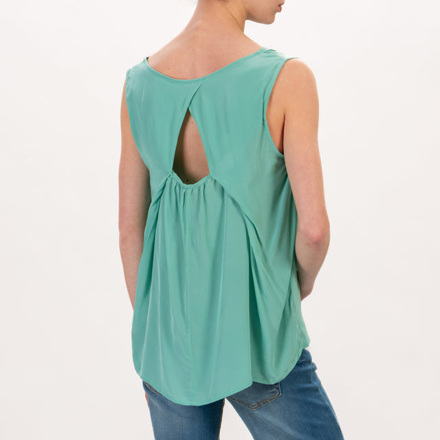 Wu'side-Top cut out - verde acqua