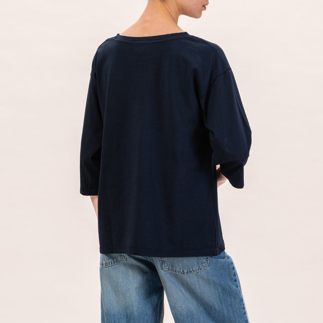 Zeroassoluto-T-shirt manica 3/4 - blu