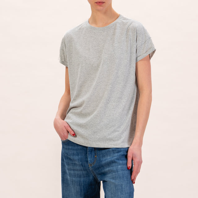 Zeroassoluto-T-shirt regular fit - grigio melange