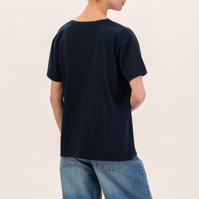 Zeroassoluto-T-shirt scatola comfort fit - blu