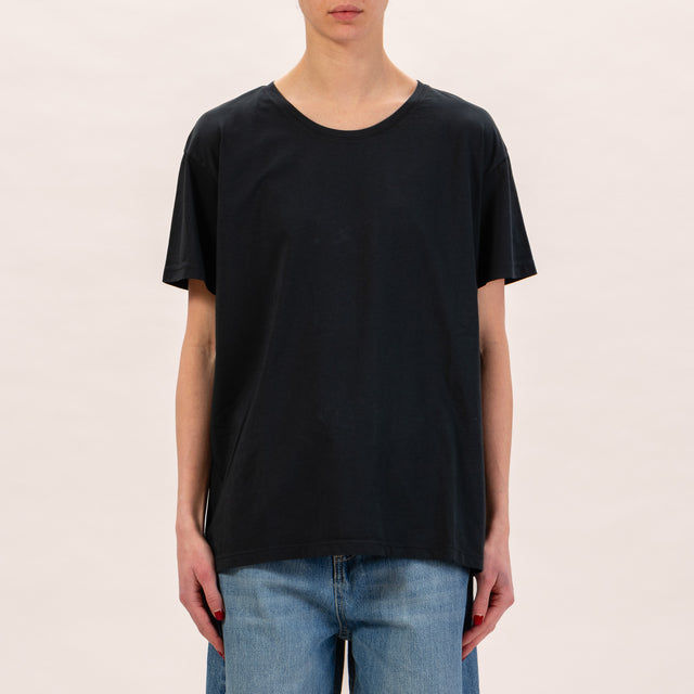 Zeroassoluto-Comfort fit box t-shirt - black