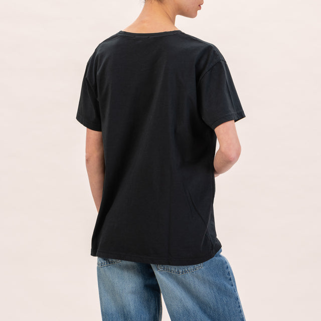 Zeroassoluto-Comfort fit box t-shirt - black