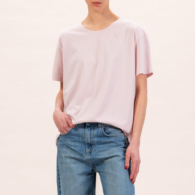 Zeroassoluto-Comfort fit box t-shirt - pink