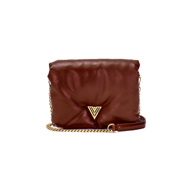 Vicolo-Bubble Fluffly Leather Shoulder Bag - Bordeaux