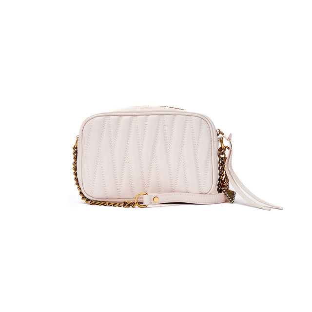 Vicolo-SOHO Quilted Leather Shoulder Bag - Butter