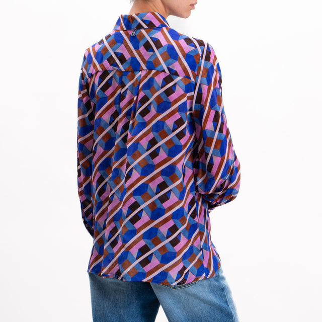 Dixie-Camicia fantasia geometrica - multicolor