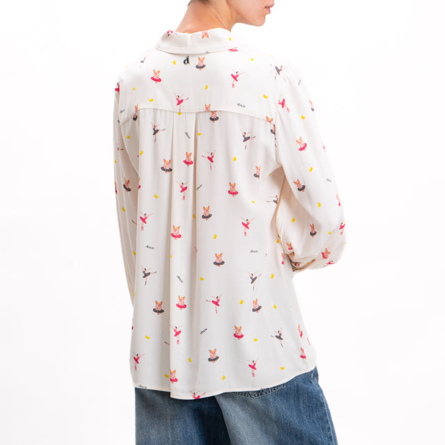 Dixie-Camicia fantasia ballerine - burro