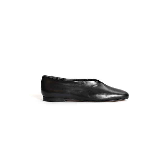 Divine follies-Square toe ballerina - black