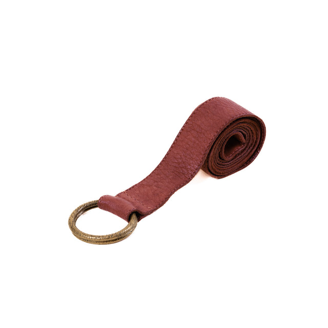 Zeroassoluto-double ring belt - wine