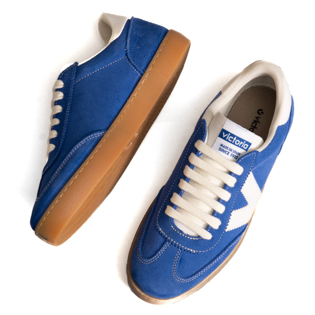 Victoria-Sneakers scamosciata - royal/bianco