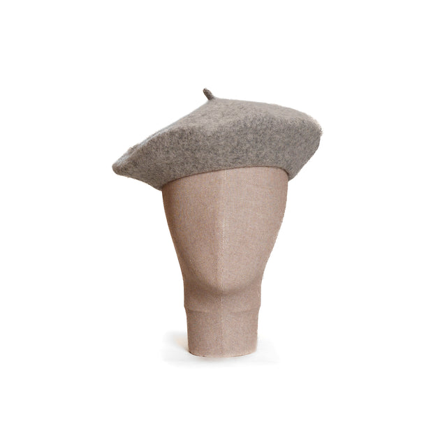 W by Whitemood-Wool blend beret - grey