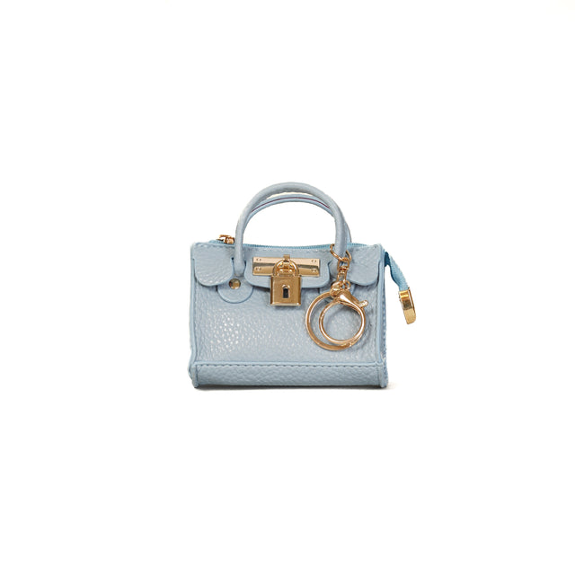 W by Whitemood-Charms mini bag - azzurro