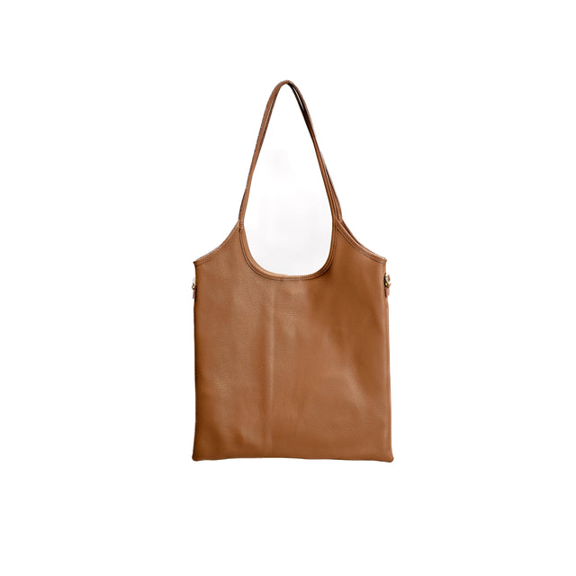 W by Whitemood-Borsa shopper in pelle - cuoio