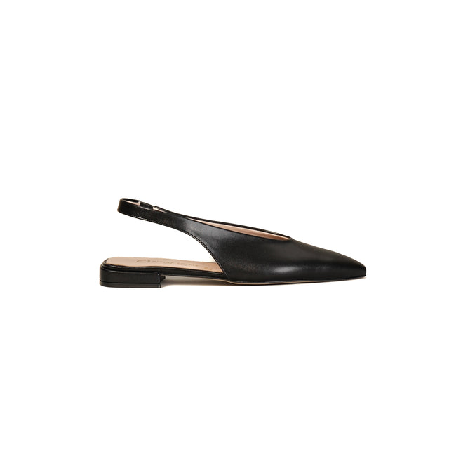 Divine Follie-Slingback a punta - nero