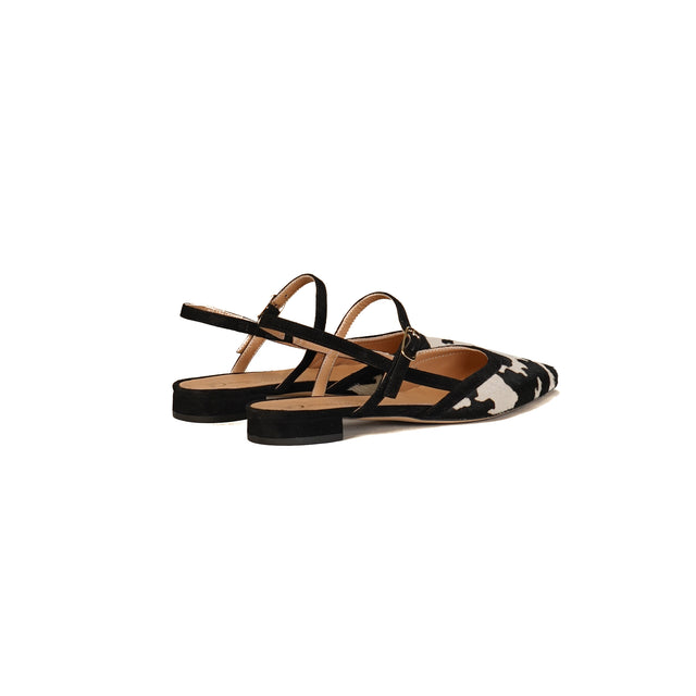 Divine Follie-Slingback cavallino maculato - nero/latte