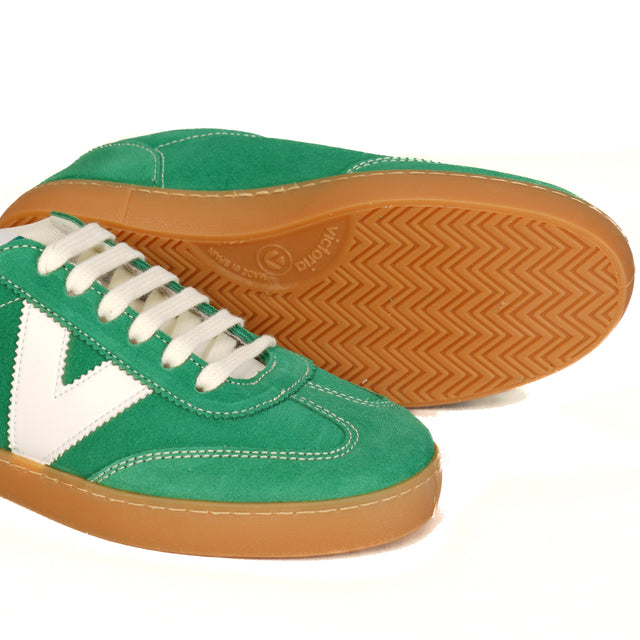 Victoria-Sneakers scamosciata - verde/bianco