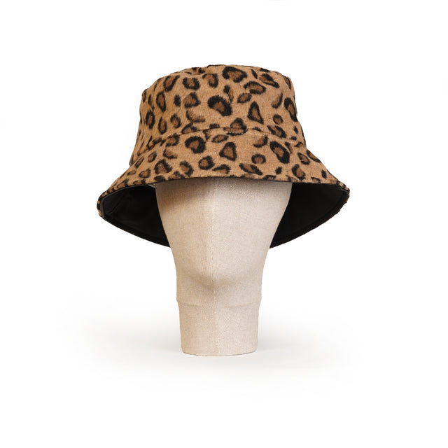 Kontatto-Bucket hat fantasia animalier - maculato beige/nero