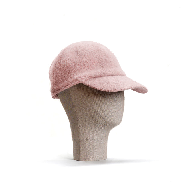 Zeroassoluto-Cappello con visiera 100% lana - rosa