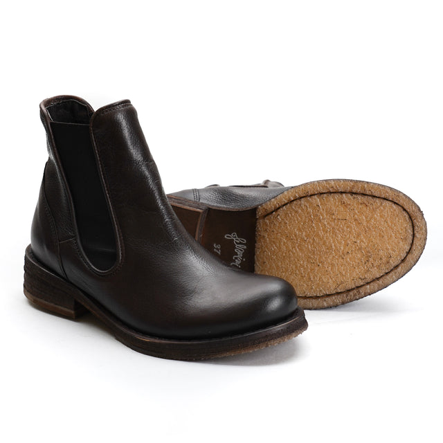 Felmini-Beatles in leather - dark brown