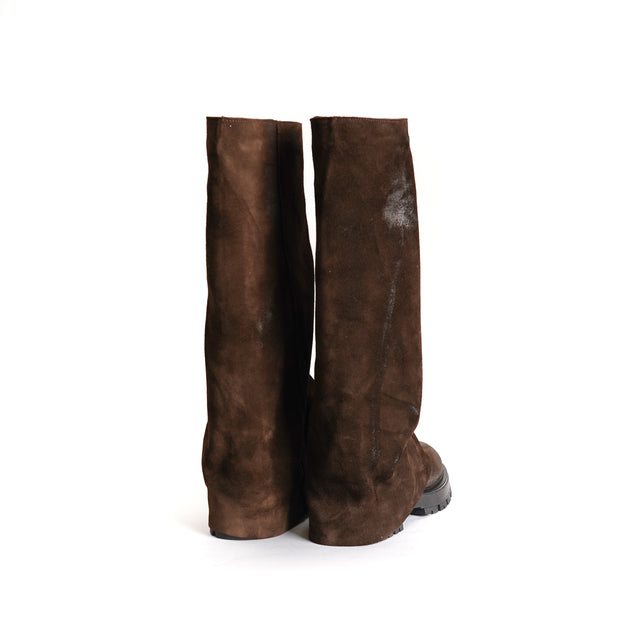 Ovye'-Suede Boot - dark brown