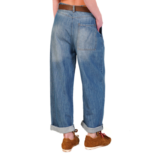 Dixie-Jeans tela light baggy - denim chiaro