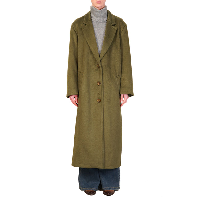 Haveone-Cappotto oversize 3 bottoni - militare