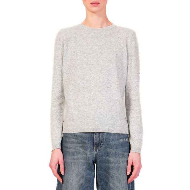 Vicolo-Maglia con spalline misto cashmere - grigio