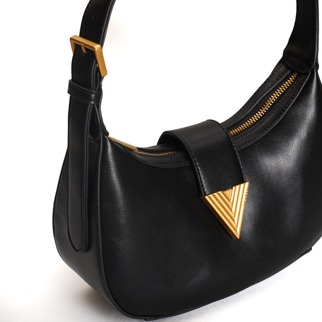 Alley-Crescent Bag - Black