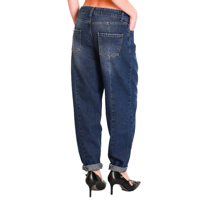 Zeroassoluto-Jeans NINA baggy - denim