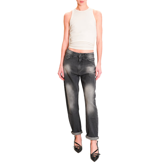 Zeroassoluto-Jeans NALA faded boyfriend - black denim