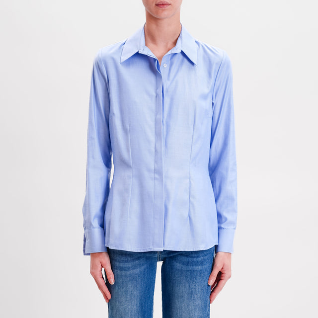 Dixie-Camicia slim fit - celeste