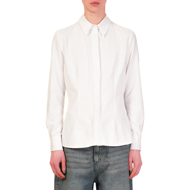 Dixie-Camicia oxford slim fit - bianco