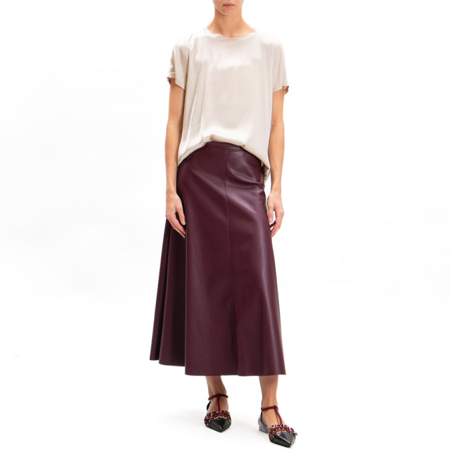 Dixie-A-line Faux Leather Skirt - Must