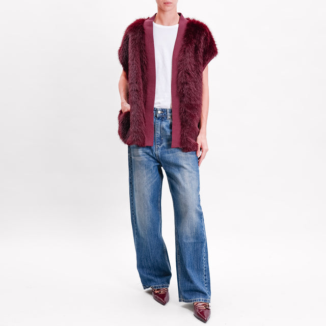 Dixie-Gilet ecopellicia - Bordeaux