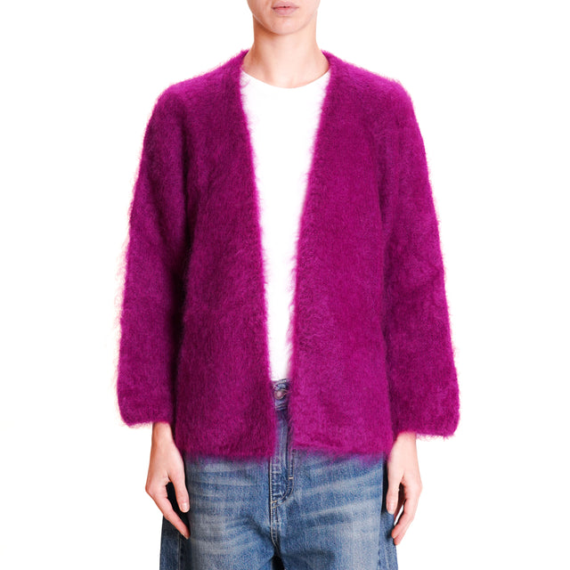 Dixie-Cardigan mohair - hydrangea