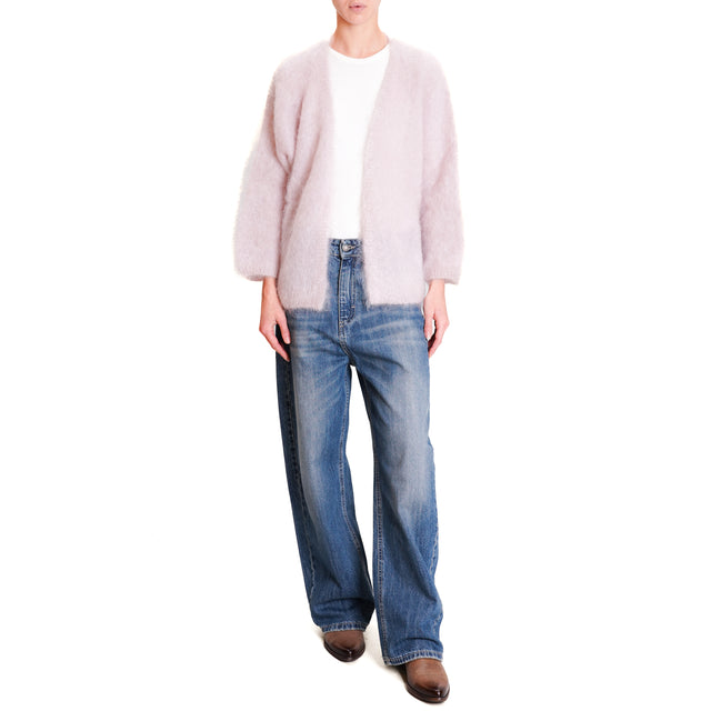 Dixie-Mohair Cardigan - Pink