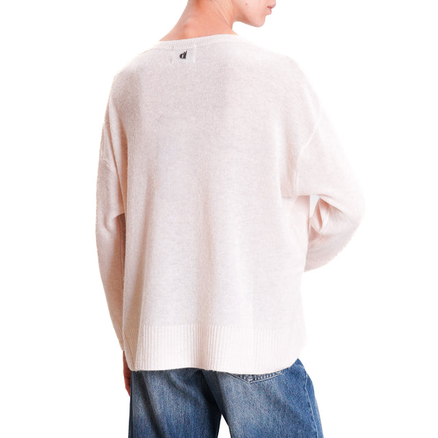 Dixie-Alpaca Blend Crewneck Sweater - Butter