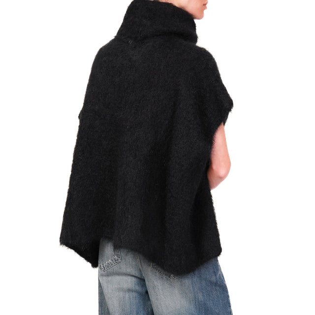 Dixie-Maglia collo alto mohair - nero