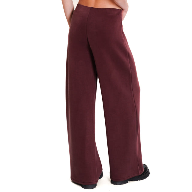 Dixie-Pantalone elastico in vita - Bordeaux