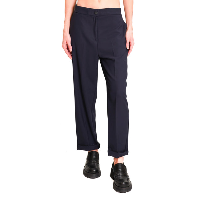 Dixie-Pants with elastic back - blue