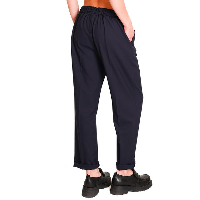 Dixie-Pants with elastic back - blue