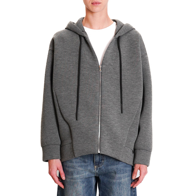 Dixie Neoprene Hoodie - Charcoal