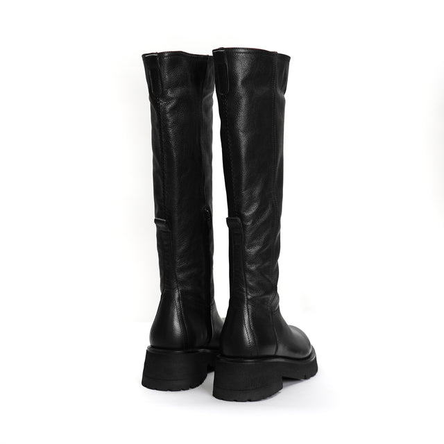 Felmini-High leather boot - black