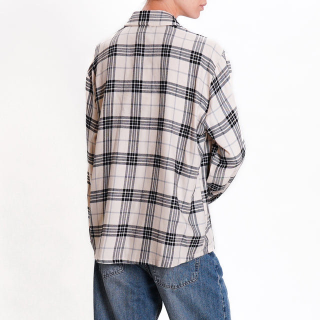 Haveone-Tartan Shirt - sand/black