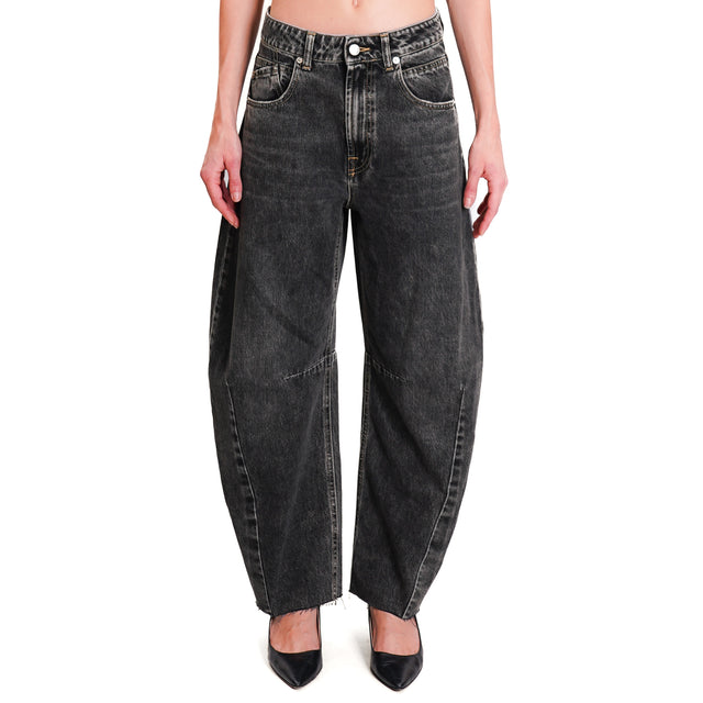 Haveone-Jeans WENDY baloon fit - black denim