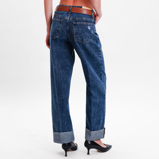 Haveone-Jeans MANDY dritto con risvolto - denim