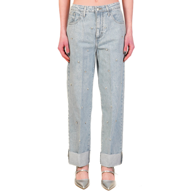 Haveone-Jeans MANDY con applicazioni - denim