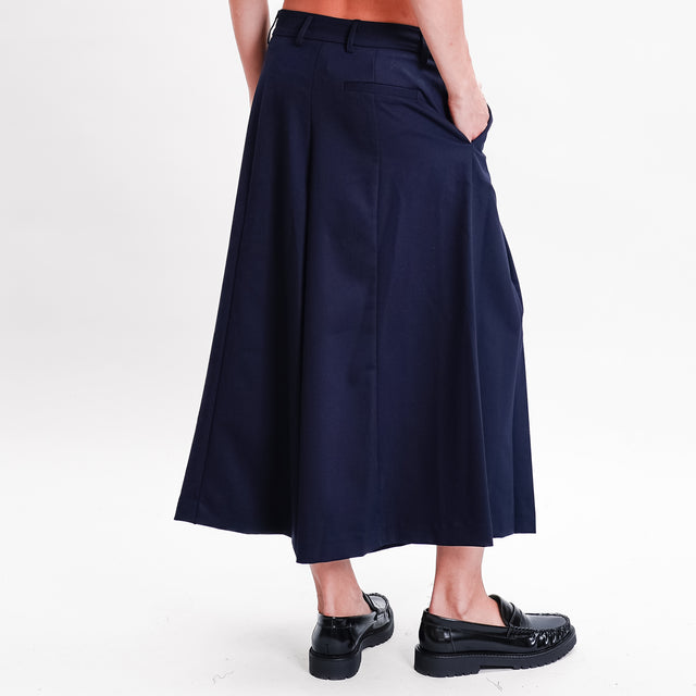 Imperial-Pantalone plissè - blu