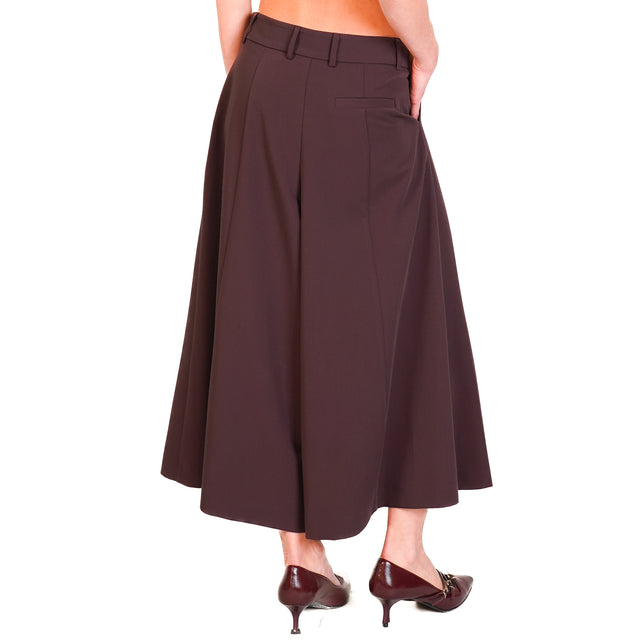 Imperial-Pleated trousers - wine